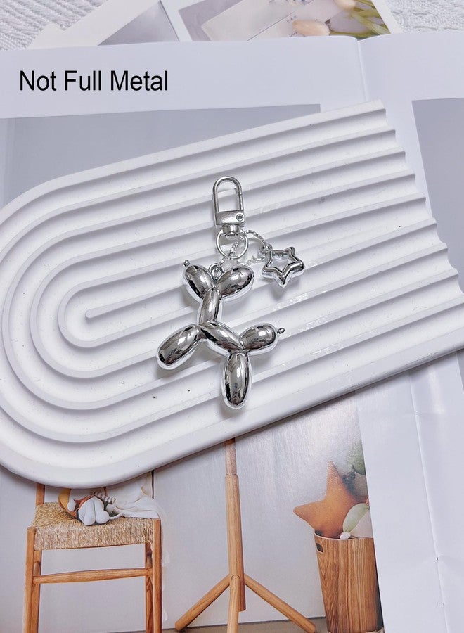 LAEKOU Star Balloon Dog Keychain for Women, Cute Y2K Key Chain Accessories, Aesthetic Charms for Bag Backpack - Image 2